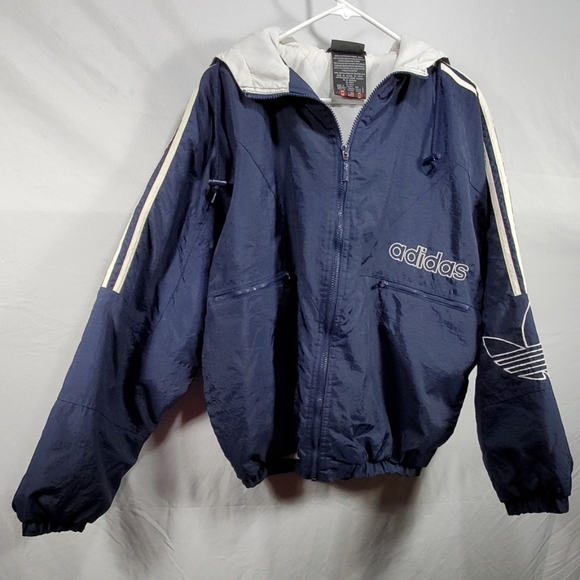 blue and white adidas hoodie